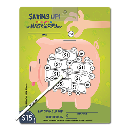 Creative Kids: Dry Erase Savings Chart Memo Board (Magnetic)