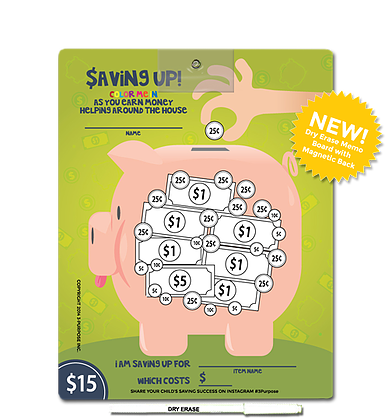 Creative Kids: Dry Erase Savings Chart Memo Board (Magnetic)