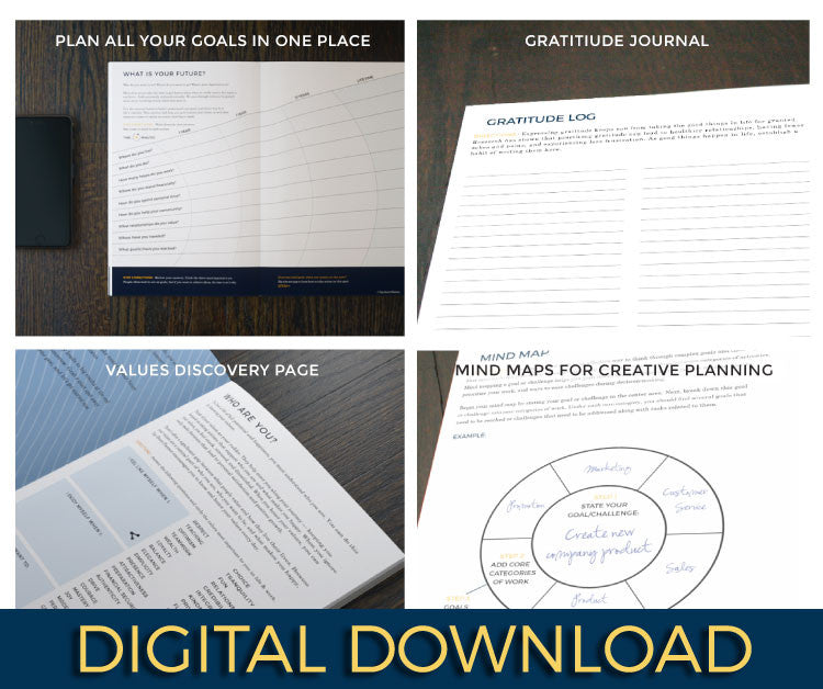 18-Month Top·Down Planner Digital Download: Goal Planner & Productivity Tool with Daily Agenda/Scheduler (332 Pages) ,  - Top·Down Planner, Top·Down Planner - 3