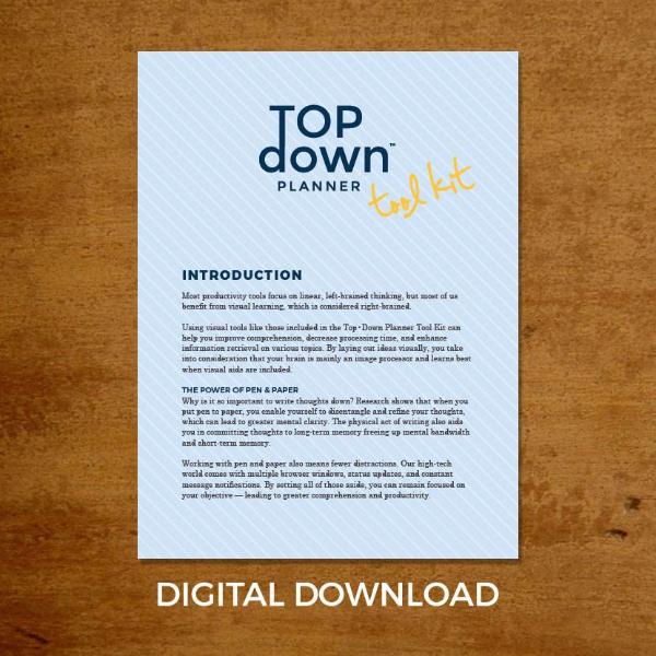 Top·Down Planner - Tool Kit Digital Download , Planner, Calendar, Goal Setting - Top·Down Planner, Top·Down Planner - 1